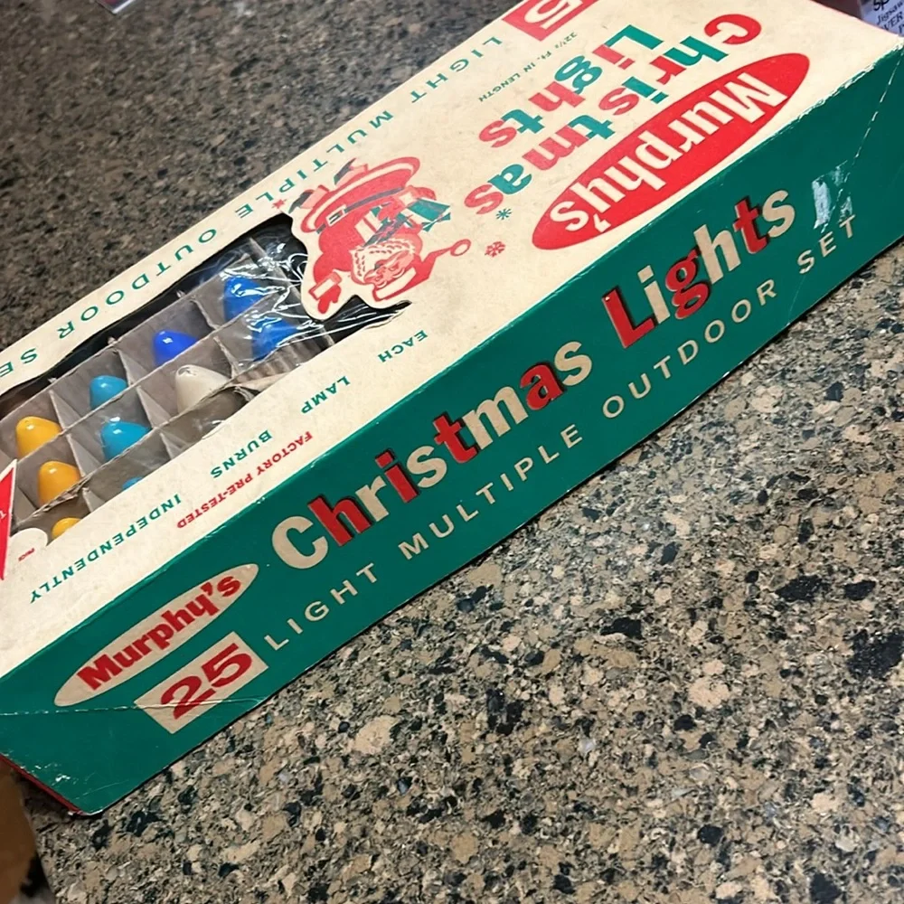 43 Vintage Murphy’s Outdoor Christmas Lights Set in Assorted Colors